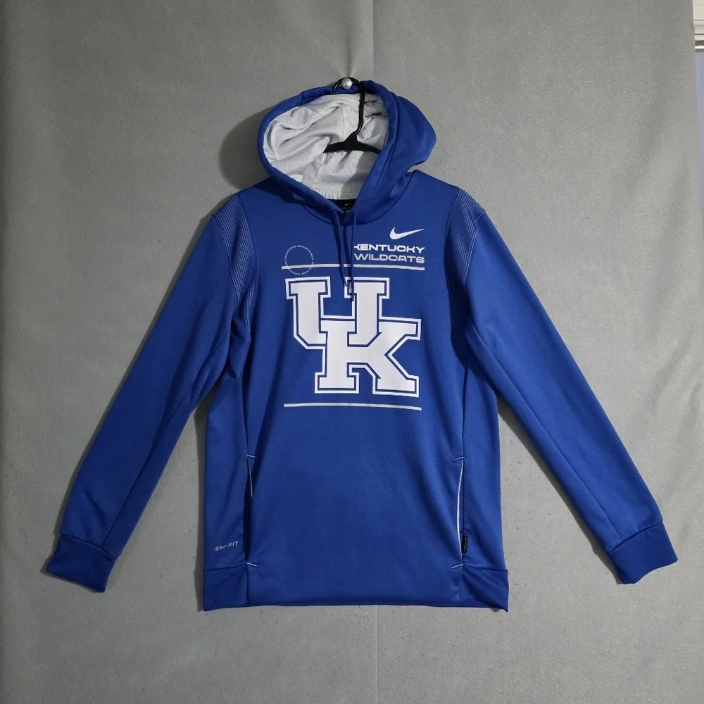 Nike Mens Dri Fit 2021 Kentucky Wildcats Tean Sideline Pullover Hoodie Size M